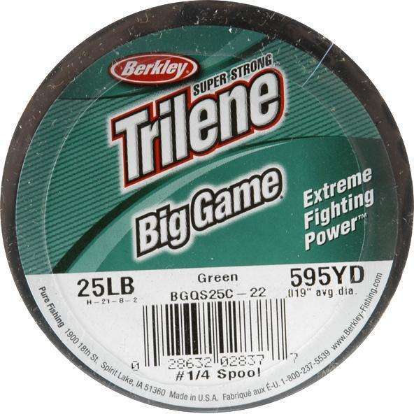 Berkley Green Trilene Big Game Monofilament Spool 595 Yards 25