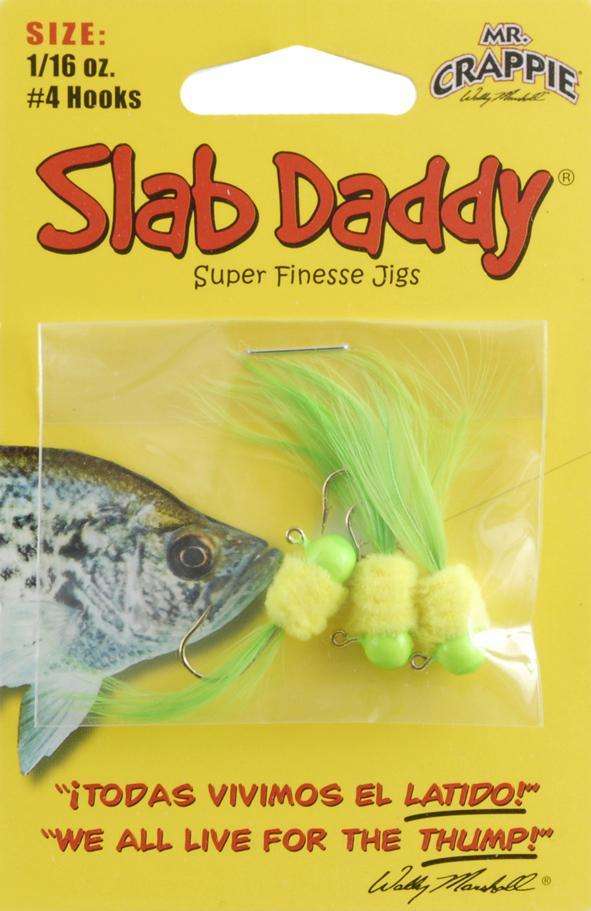 Blakemore Lime/Chartreuse Slab Daddy Super Finesse Jig 1/16 Ounce - #4 Hook  at Outdoor Shopping