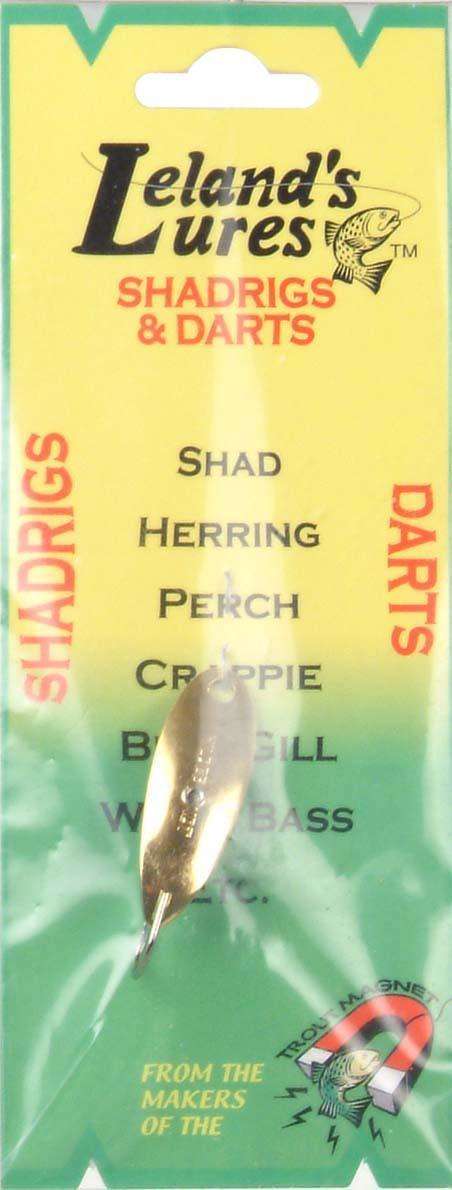 Leland Lures Gold Shad Flutter Spoons SM - Ideal For Shad/Herring