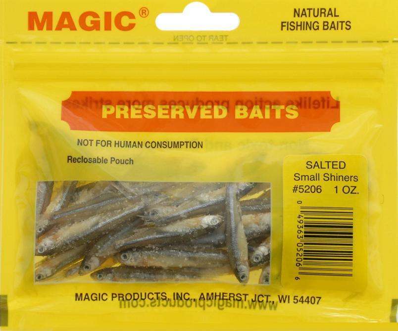 Magic Preserved Bait Salted Shiners Small - For Different Types Of  Game/Panfish at Outdoor Shopping