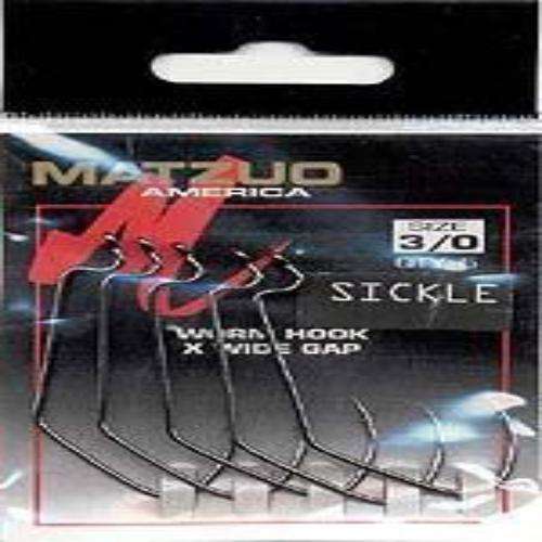 Matzuo Red X-Wide Gap Sickle Hook Size 4/0 - Fisherman Who Wants A Deep  Bite