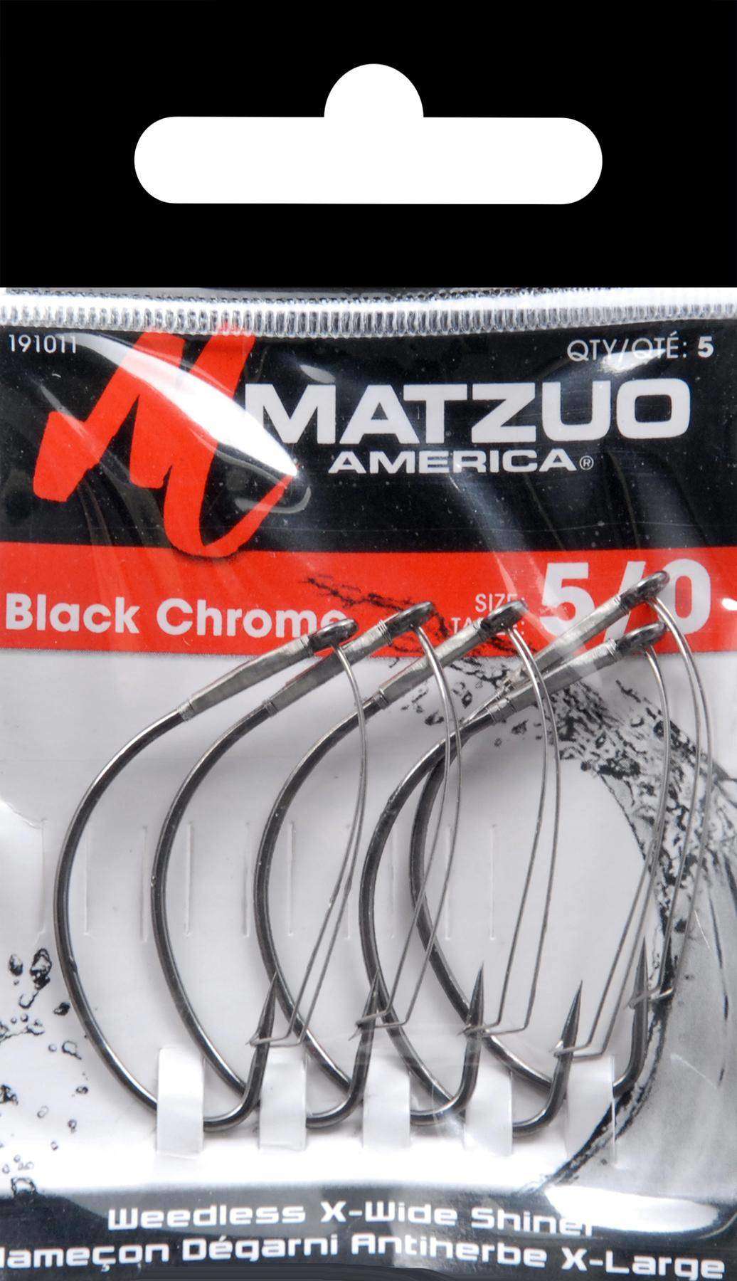 Matzuo Shiner Weedless X-Wide Shiner Hook Size 5/0 - For Light