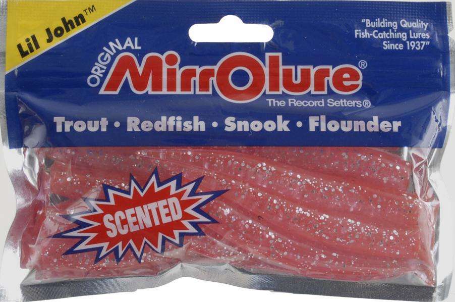 MirrOlure Pink Silver Lil Jon Lure 3.75'' - Injected w/Secret Fish Catching  Scent at Outdoor Shopping