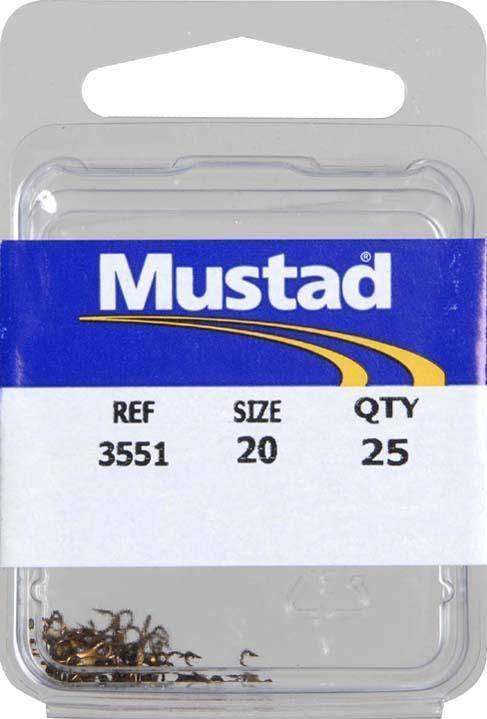 Mustad Gold Treble Hook 25 Per Pack Size 20 - #1 Since 1871, High