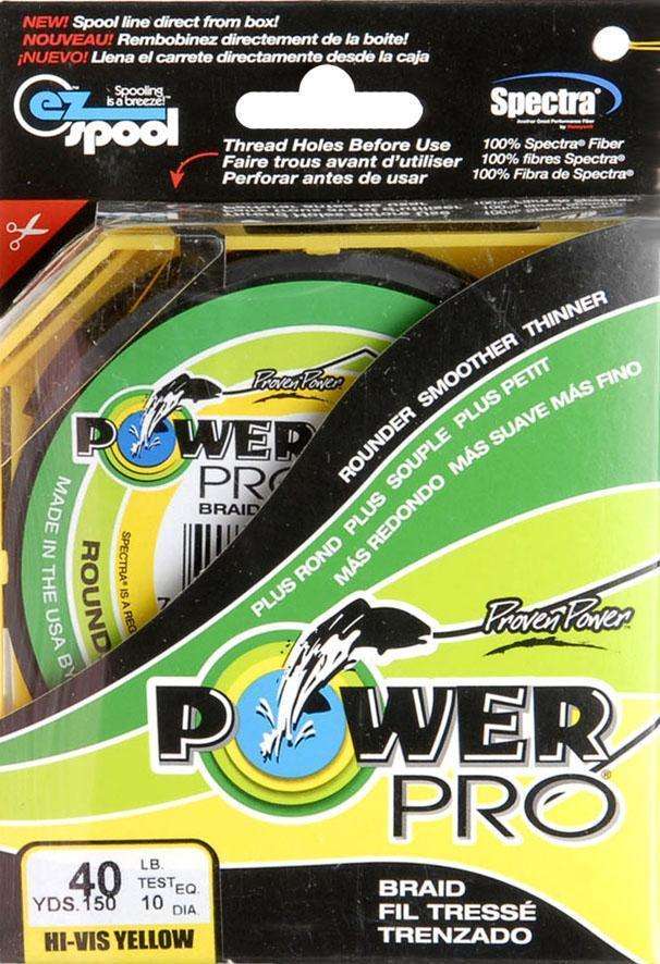 Power Pro Yellow Microfilament Line 40 Pounds/150 Yard - Spinning Or  Casting at Outdoor Shopping