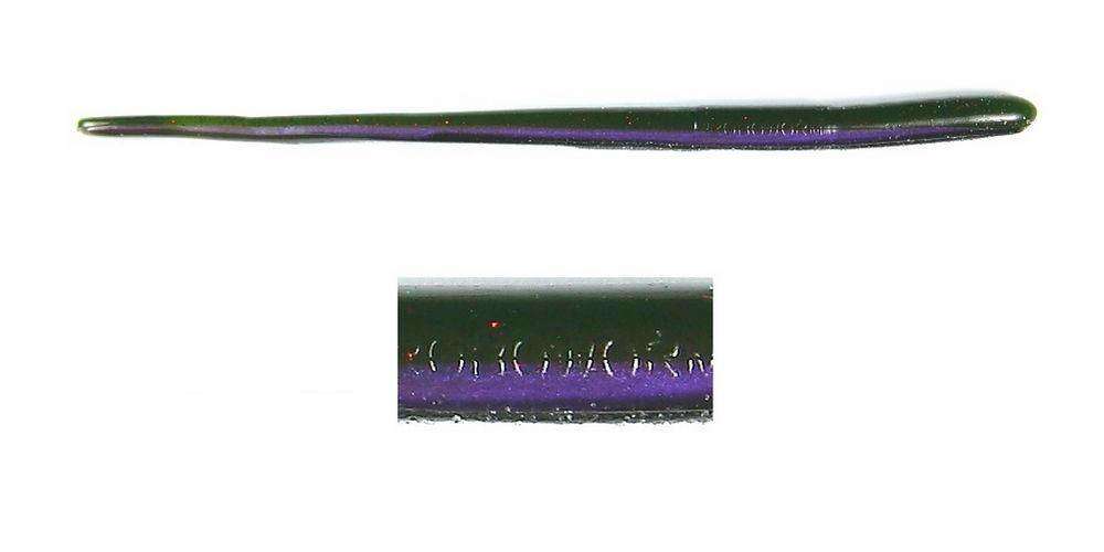 Roboworm Xmas Purple Weenie Straight Tail Worm Bait 10 Per Pack