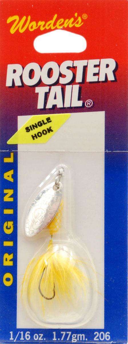 Yakima Yellow Rooster Tail Single Hook 1/16 Ounce - Irresistible To Any  Gamefish at Outdoor Shopping