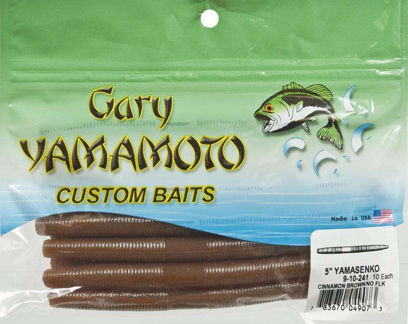 Yamamoto Cinnamon Brown Worm Bait 10 Pack 5'' - Side To Side Tail Action at  Outdoor Shopping