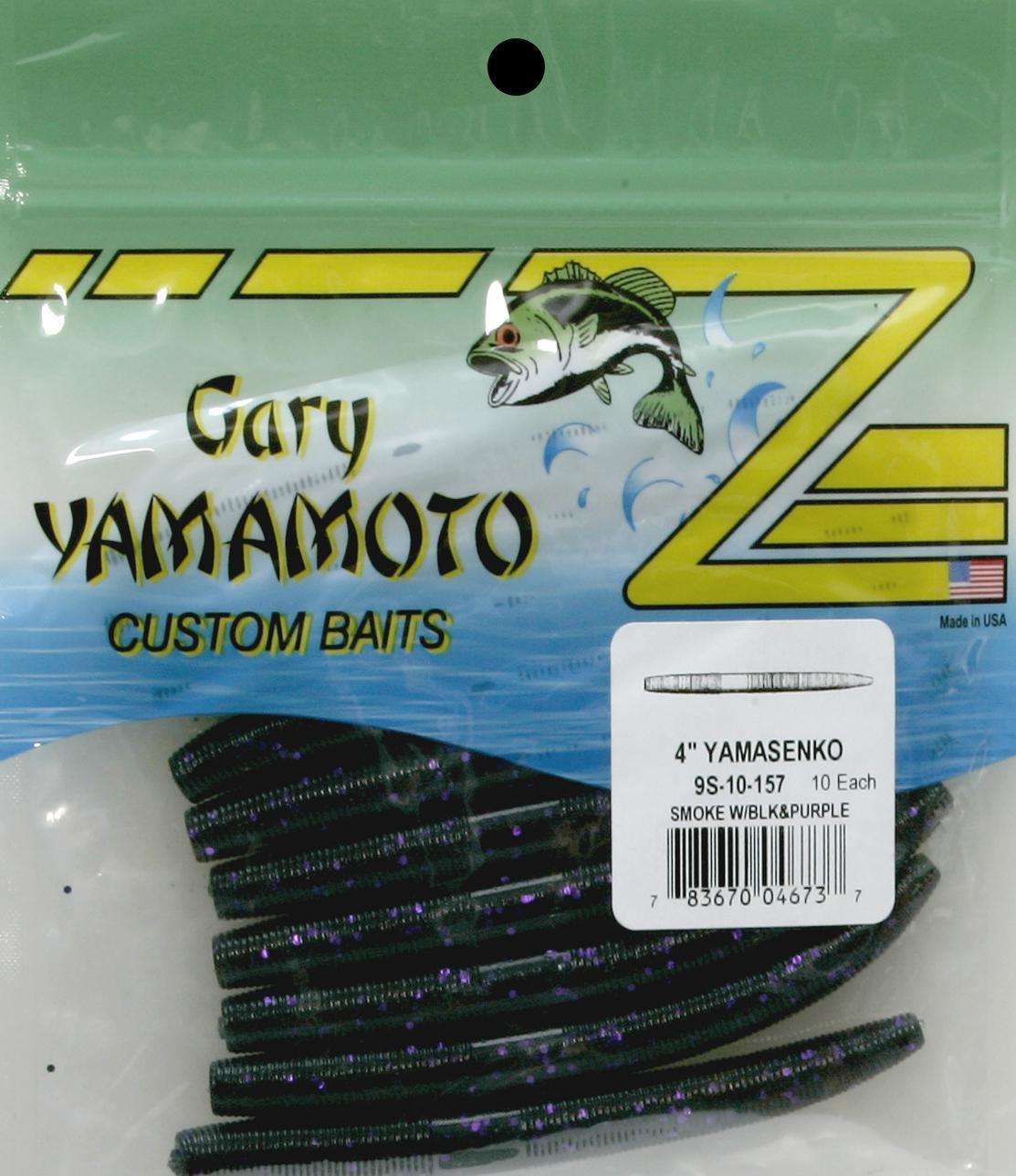 Yamamoto Smoke Black Purple Senko Worm Bait 4'' - Body Drives