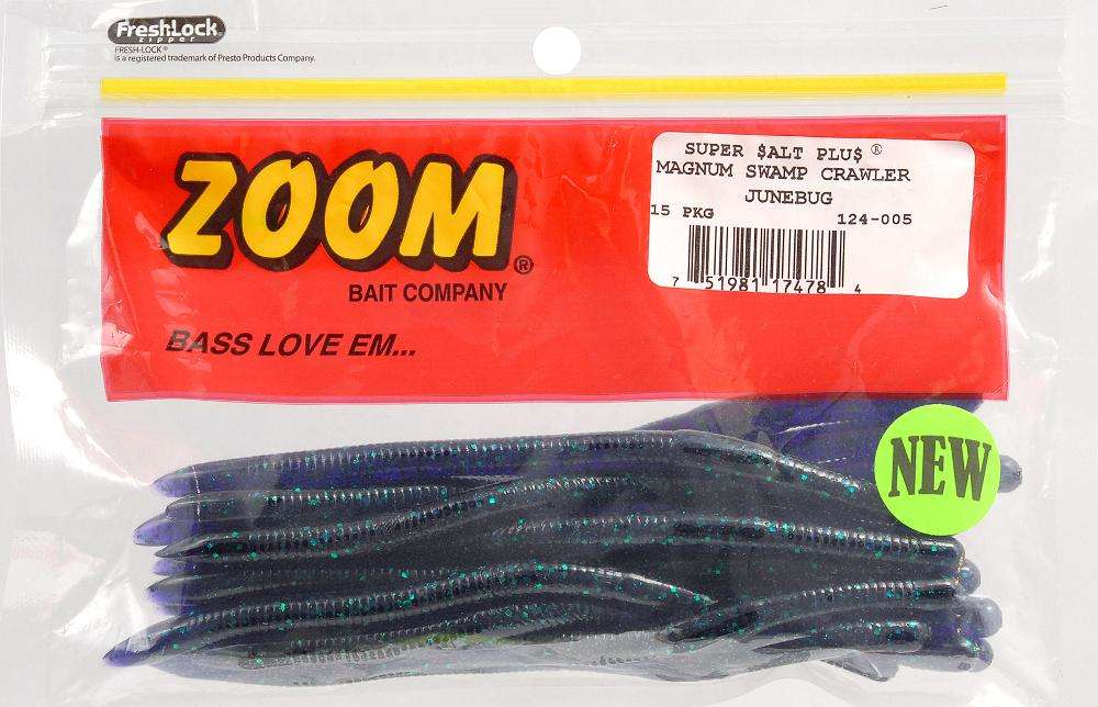 Zoom Magnum Swamp Crawler Junebug Bait 15 Per Pack 6.5'' at Outdoor ...