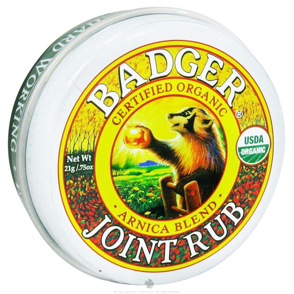 Badger Sore Joint Rub .75 Ounce OZ Tin - A Pain-Relieving Balm, Arnica ...