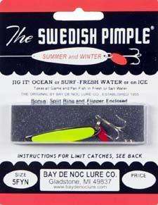 Bay De Noc Nickel Swedish Pimple 1/3 Ounce - Superb Jigging Lure/Solid  Brass