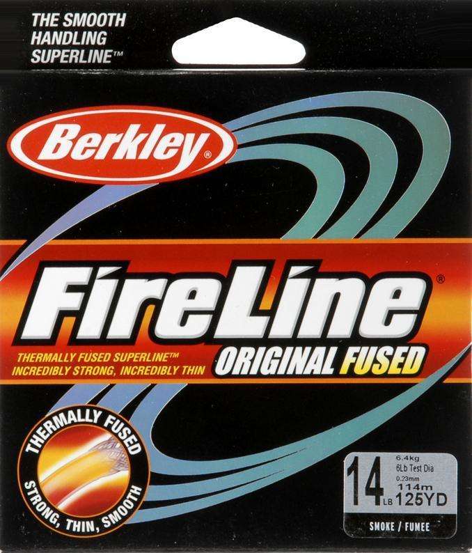 Berkley Fireline Fused Original Braided Fishing Line 125yd - Smoke, 14lb