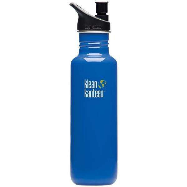 Blue Klean Kanteen 27 Ounce OZ Sport Cap Bottle - Bpa Free, H20 Water ...