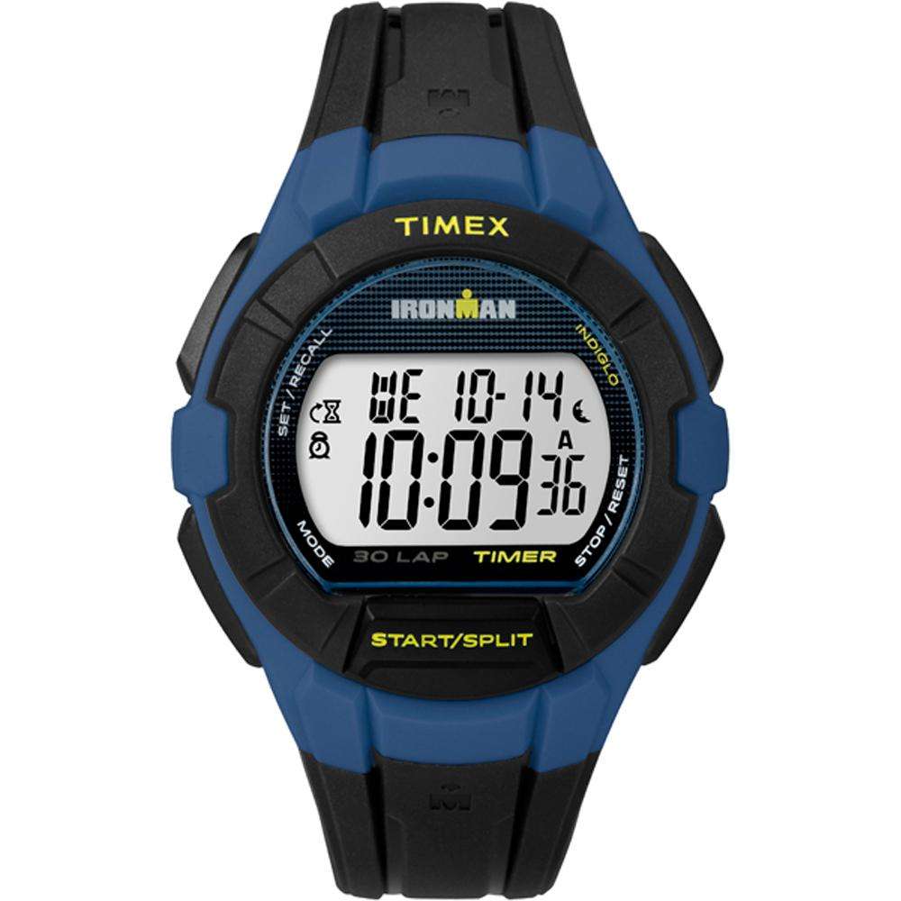 Blue/Yellow Ironman Essential 30 Lap Full Size Watch - Indiglo Night ...