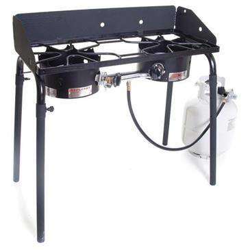 Camp Chef Explorer 2 Burner Stove 3 Sided Windscreen Removable