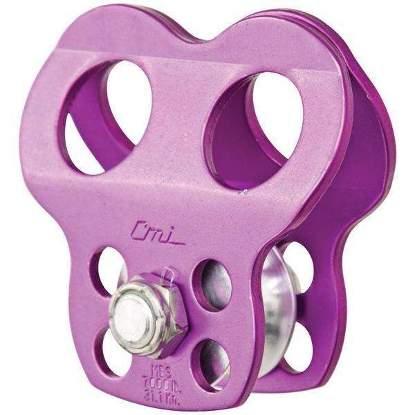 CMI Double Tie-In Micro Pulley - MBS: 7000 LBS/SIDE PLATES: Purple AA ...