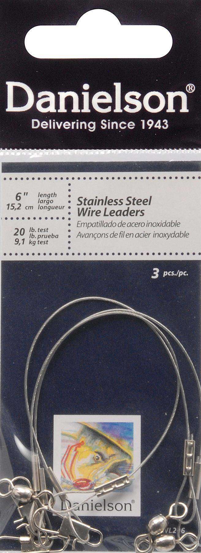 Nylon-Coated Wire Leader with Crane Swivel & Snap