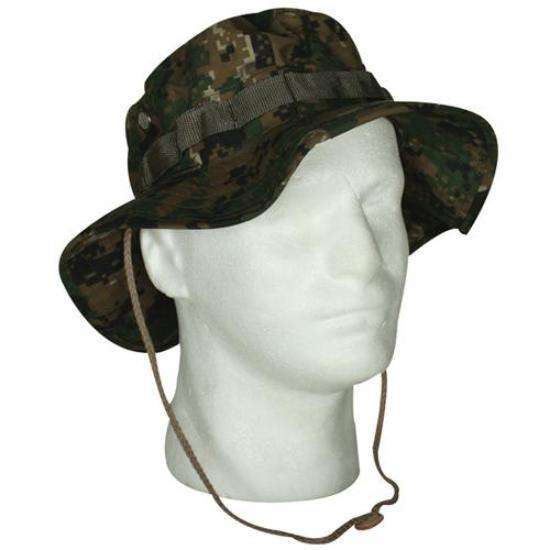 Digital Woodland Camouflage Wide Brim Sun Jungle Hat Vietnam Era Hot ...