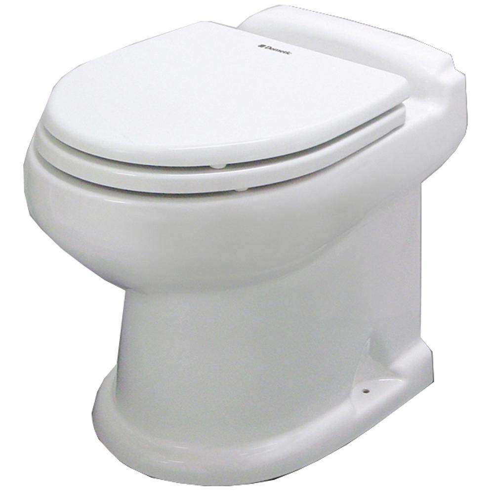 Dometic 8743 Standard-Height, Flat-Back, All-Ceramic Macerator Toilet ...