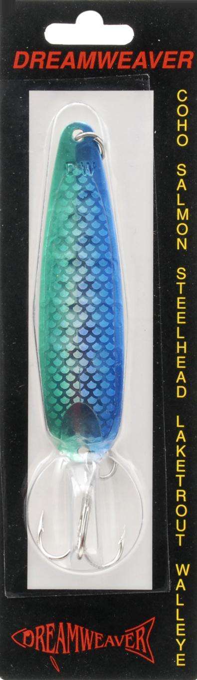 Dreamweaver Blue Dolphin Holo Trolling Spoons - Ideal For Salmon