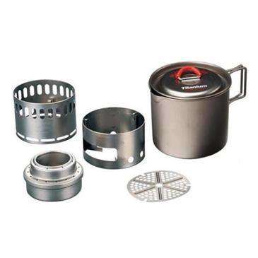 Evernew Appalachian Set - Pot, Multi-Fuel Stove, Pot Stand, And ...