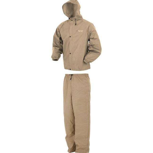 Frogg Togg Khaki Pro Lite Waterproof Rain Suit X-Large - Fully ...