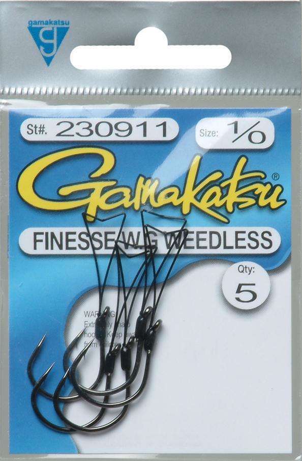 Gamakatsu Finesse Wide Gap Weedless Hook 1/0