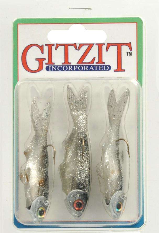  GITZIT Fat Fishing Bait Lures (10-Pack), 2.5-Inch