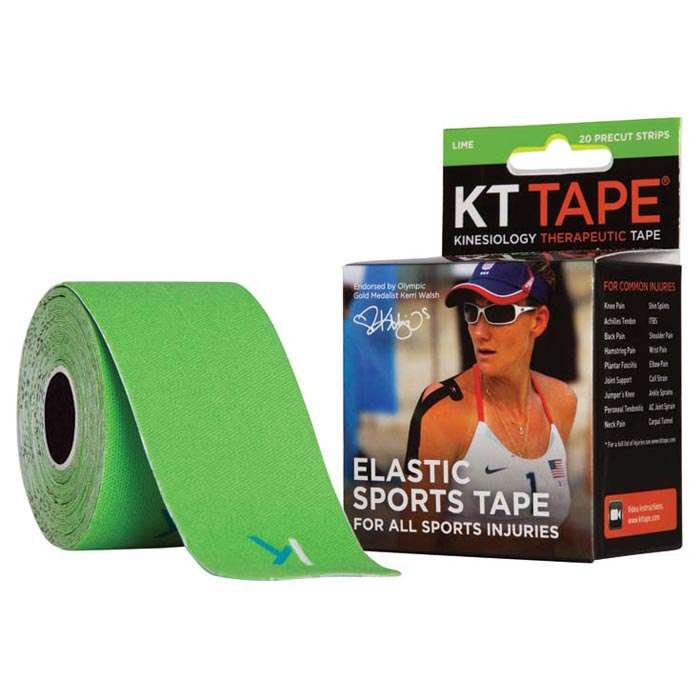 KT Tape Green Pre-Cut - Kinesiology Therapeutic Tape, For All Sports ...