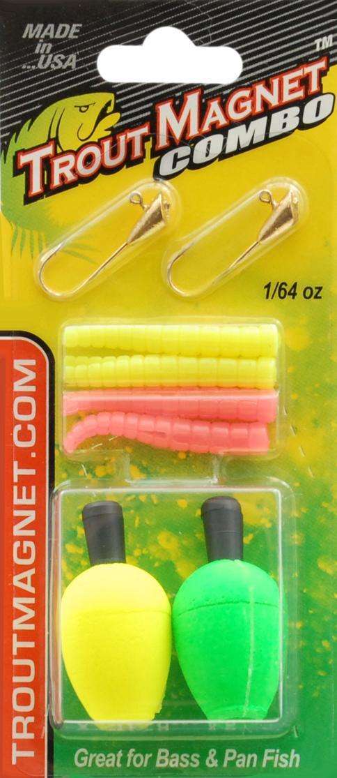 Leland Lures Pink/Chartreuse Trout Magnet Combo Jig - Great For Bass & Pan  Fish