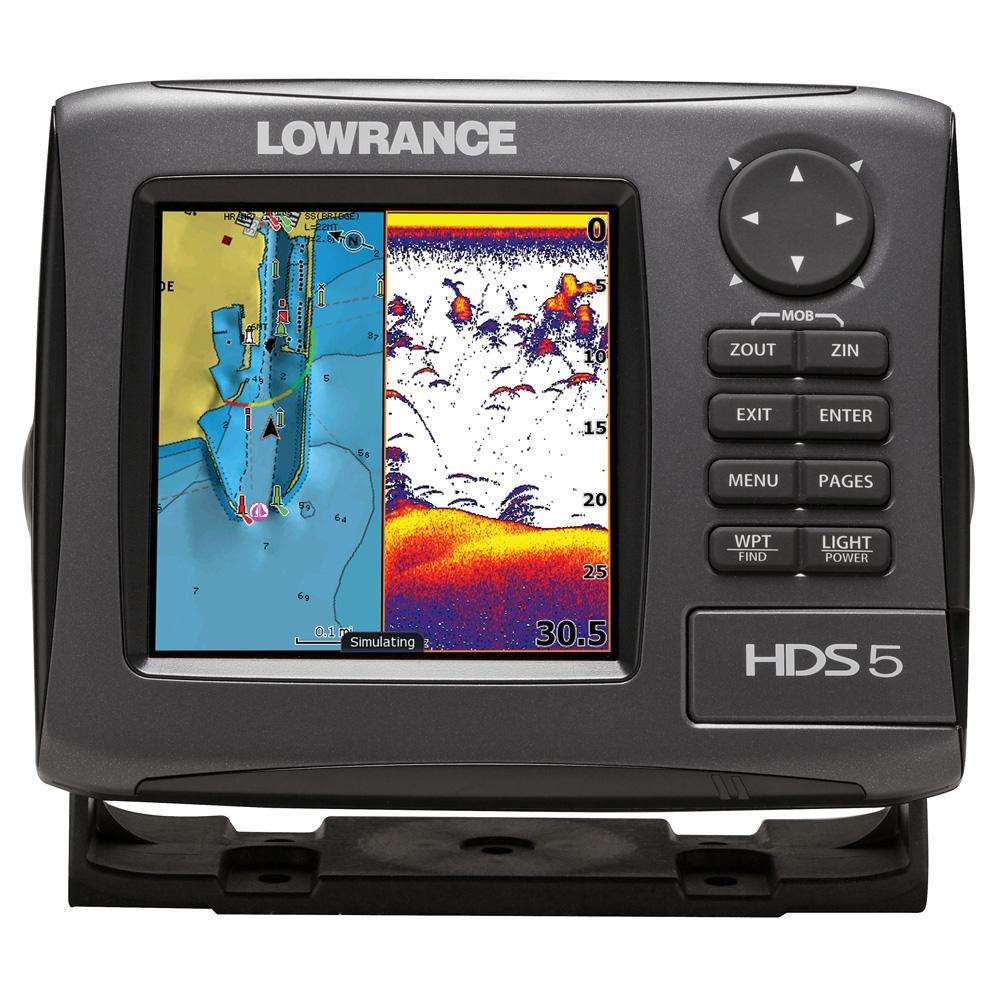 Lowrance Hds-5 Gen2 Lake Insight W/o Transducer - Realtime Structuremap ...