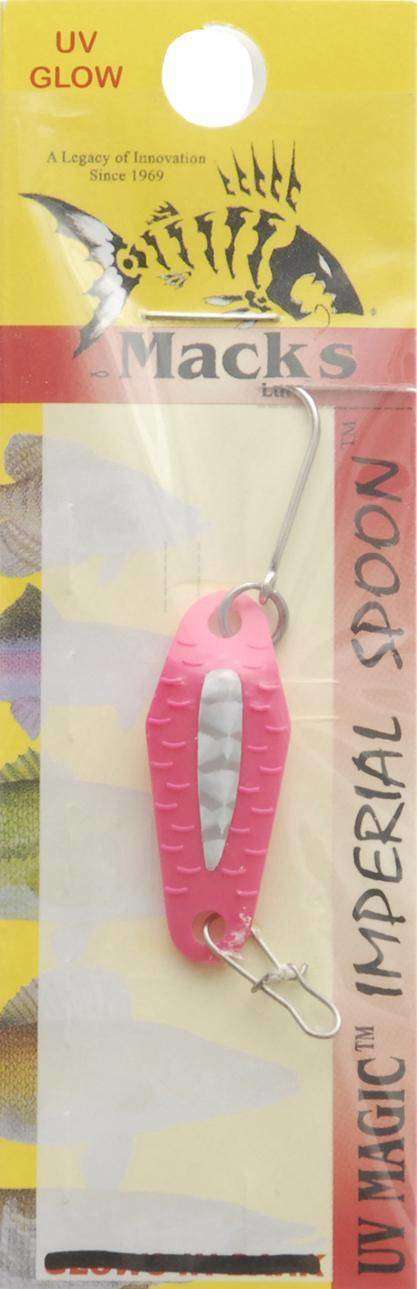 Mack'S Lure Pink Imperial Spoon - Uv Glow, Fishing Accessory, High Quality