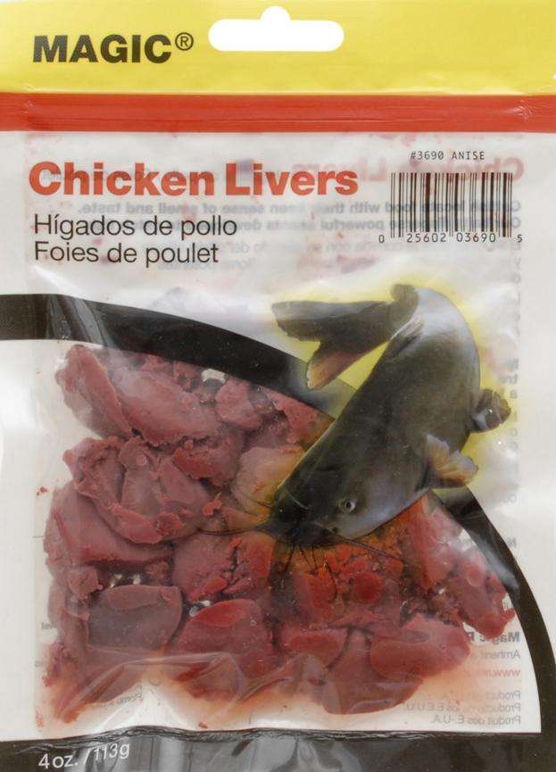 Rooster Chicken Livers Catfish Bait 32oz 