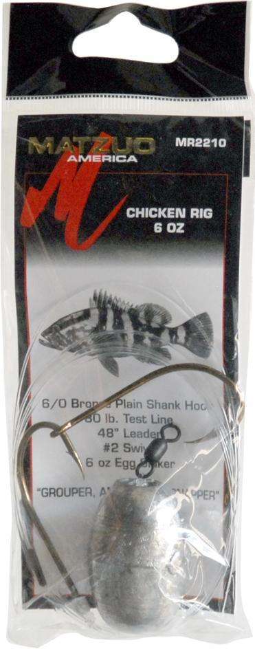 Matzuo Chicken Rig 8 Ounce Size 6/0 - Egg Sinker/Perfect for Those Big Fish