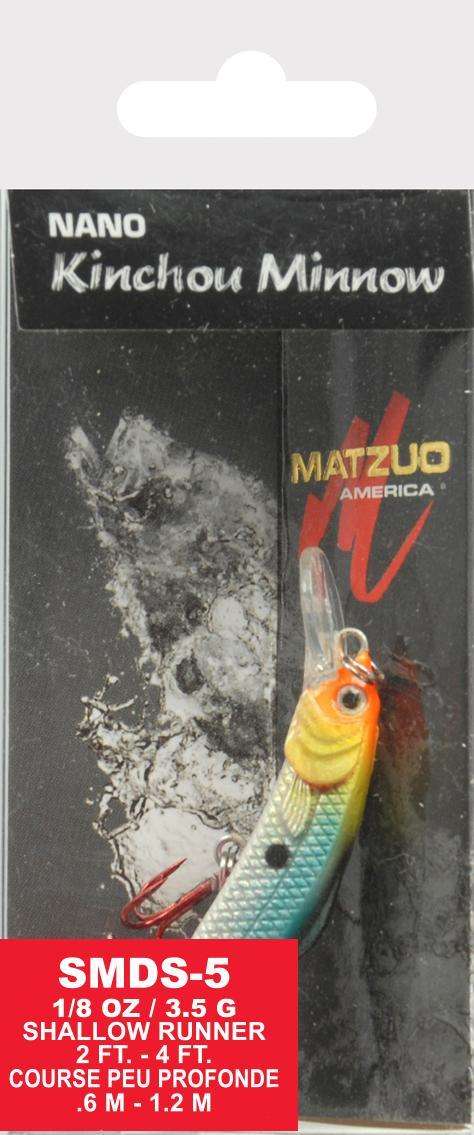 Matzuo Threadfin Shad Nano Kinchou Minnow Bait 1/8 Ounce 2'' - Realistic  Look