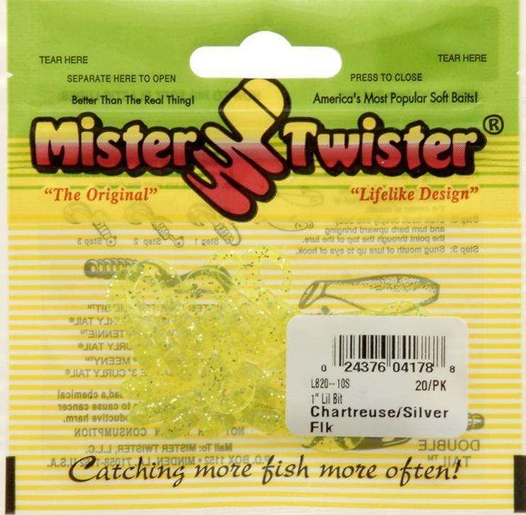Mister Twister Purple Curly Tail Grub Shad Bait 20 Pack 1