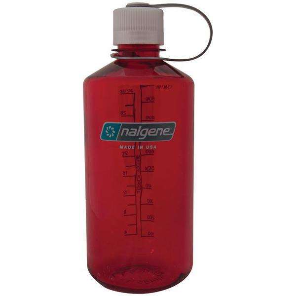 Nalgene Outdoor Red Narrow Mouth 1 Quart Water Bottle - BPA Free