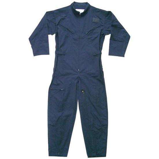 Navy Blue Usaf Air Force Zippered Flightsuit - Velcro Adjustable Waist 