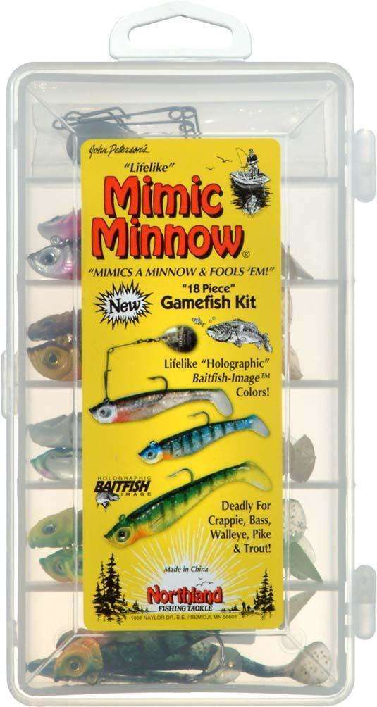 Northland Tackle Mimic Minnow 24 Piece Panfish Kit - Lifelike