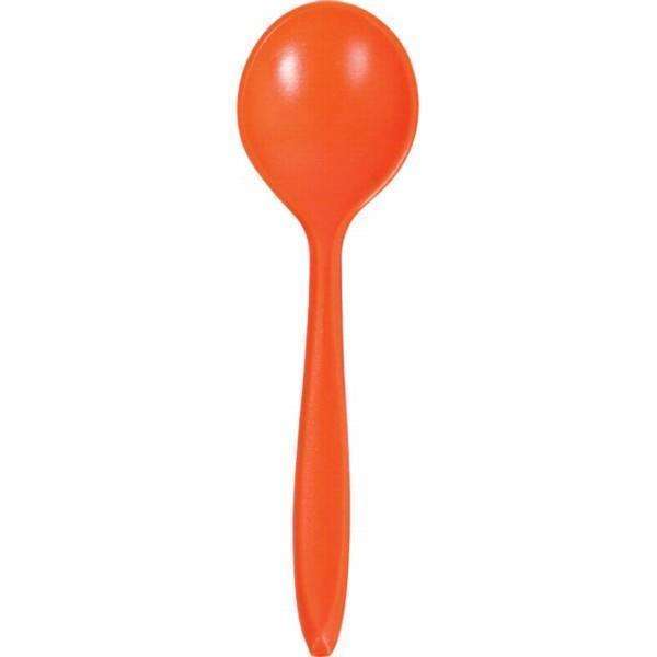 Orange Polycarbonate Fork Soup Spoon - Utensils/Kitchen/Nearly ...