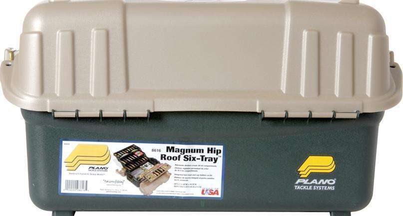 Plano Green Hip Roof Tackle Box w/6 Trays - Create 38-46 Compartment ...