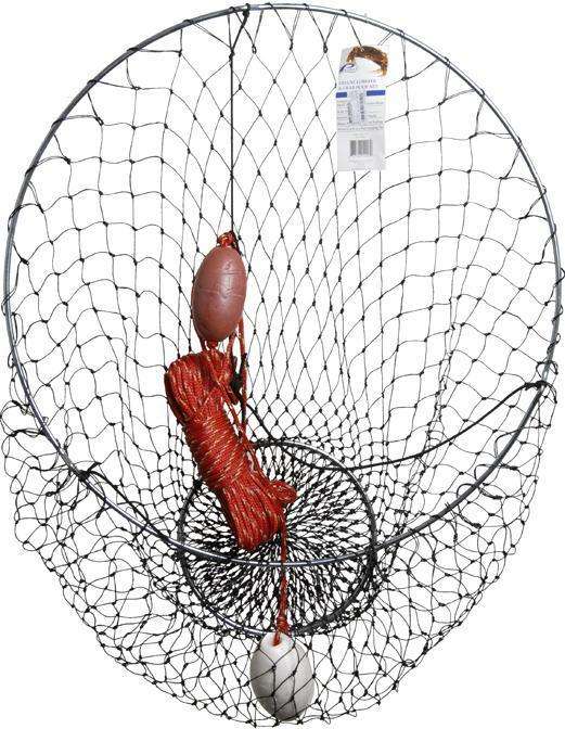 Promar Lobster Crab Net Kit 36'' - Heavy-Duty Polyethylene Netting/20''  Deep