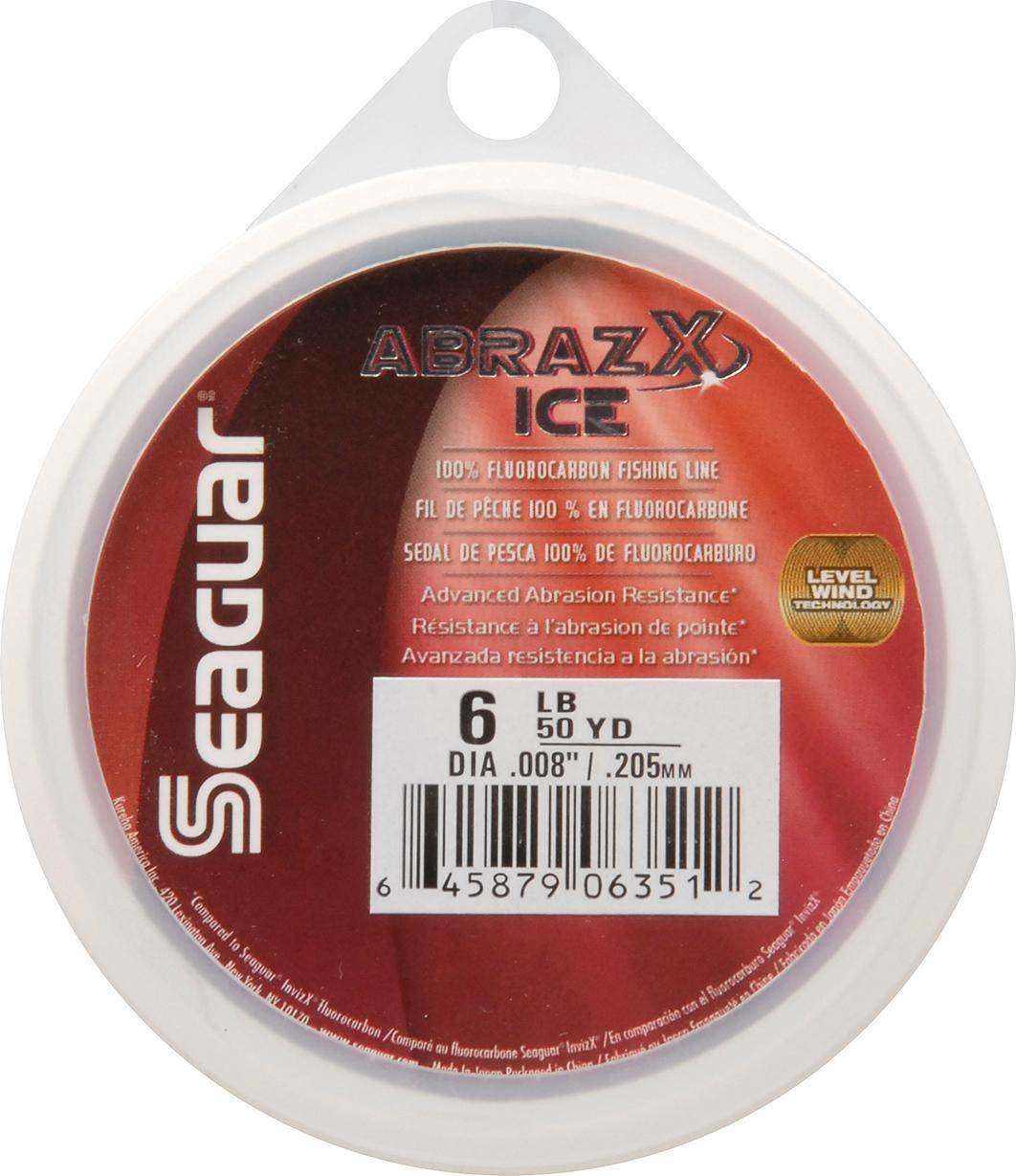 Seaguar Abrazx Ice 50-Yards Fluorocarbon Fishing Line 6 Pound