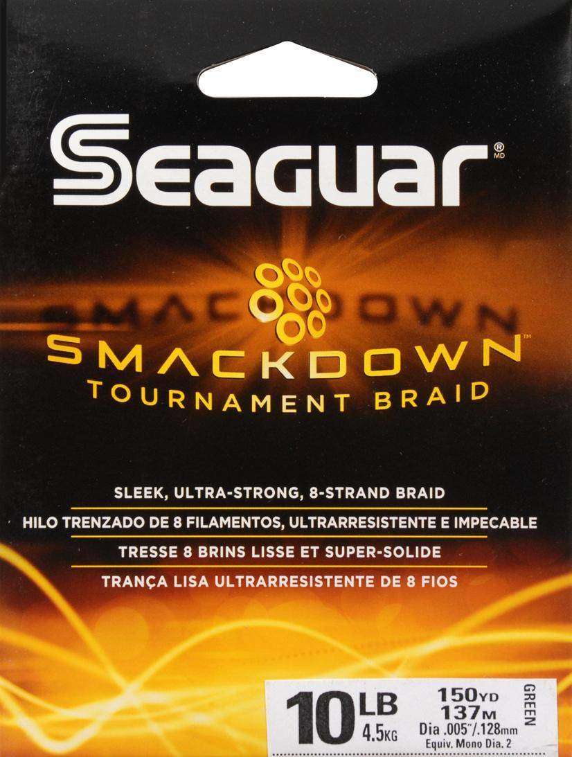 Seaguar Smackdown 65 Pounds 150 Yards Green - Ultra-Strong 8-Strand Braid