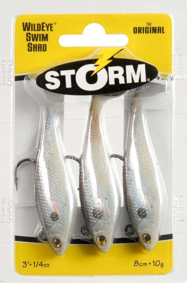 Storm Pearl Wildeye Swim Shad Lure 3 Pack Size 6 - Life Like Swimming  Action