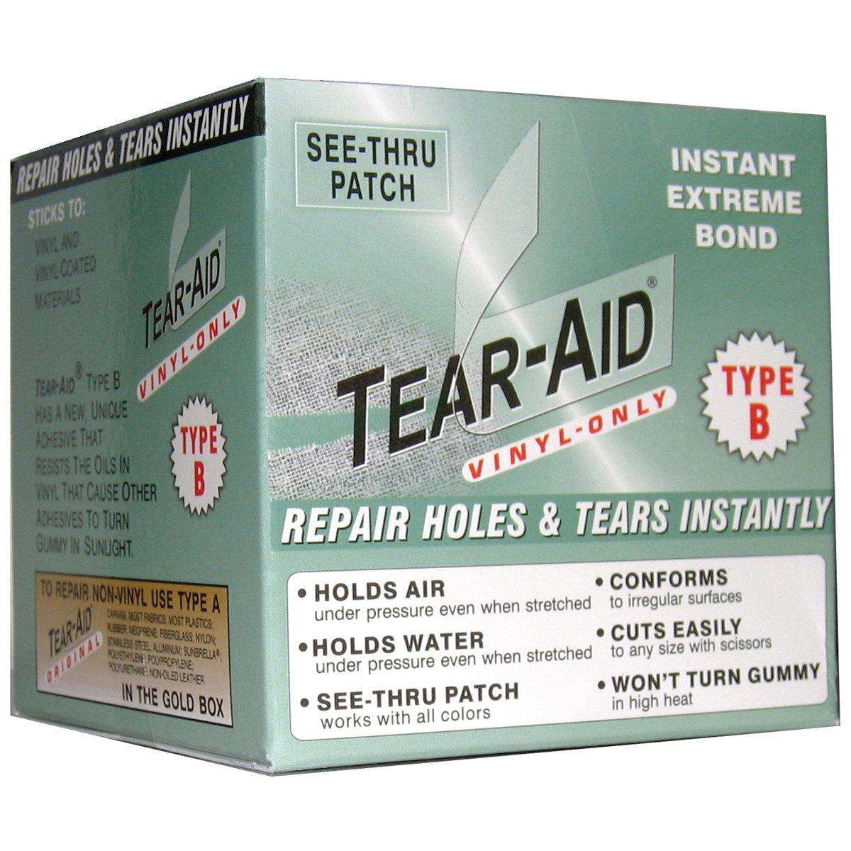 Tear-Aid Type B Vinyl Roll Box - Repair Holes & Tears Instantly ...