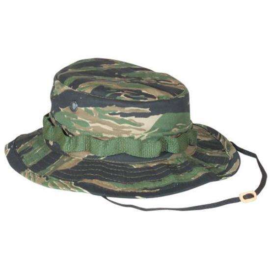 Tiger Stripe Camouflage Ripstop Wide Brim Sun Boonie Hat Vietnam Era ...
