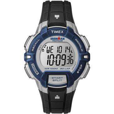 Timex Black/Blue Ironman 30 Lap Rugged Mid Size Watch - 100 M Water ...