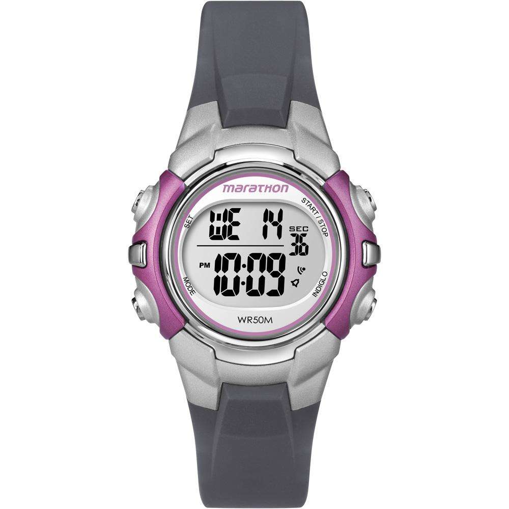 Timex Marathon Digital Watch Mid Size Black Pink Water Resistant To 50 Meters At Outdoorshopping